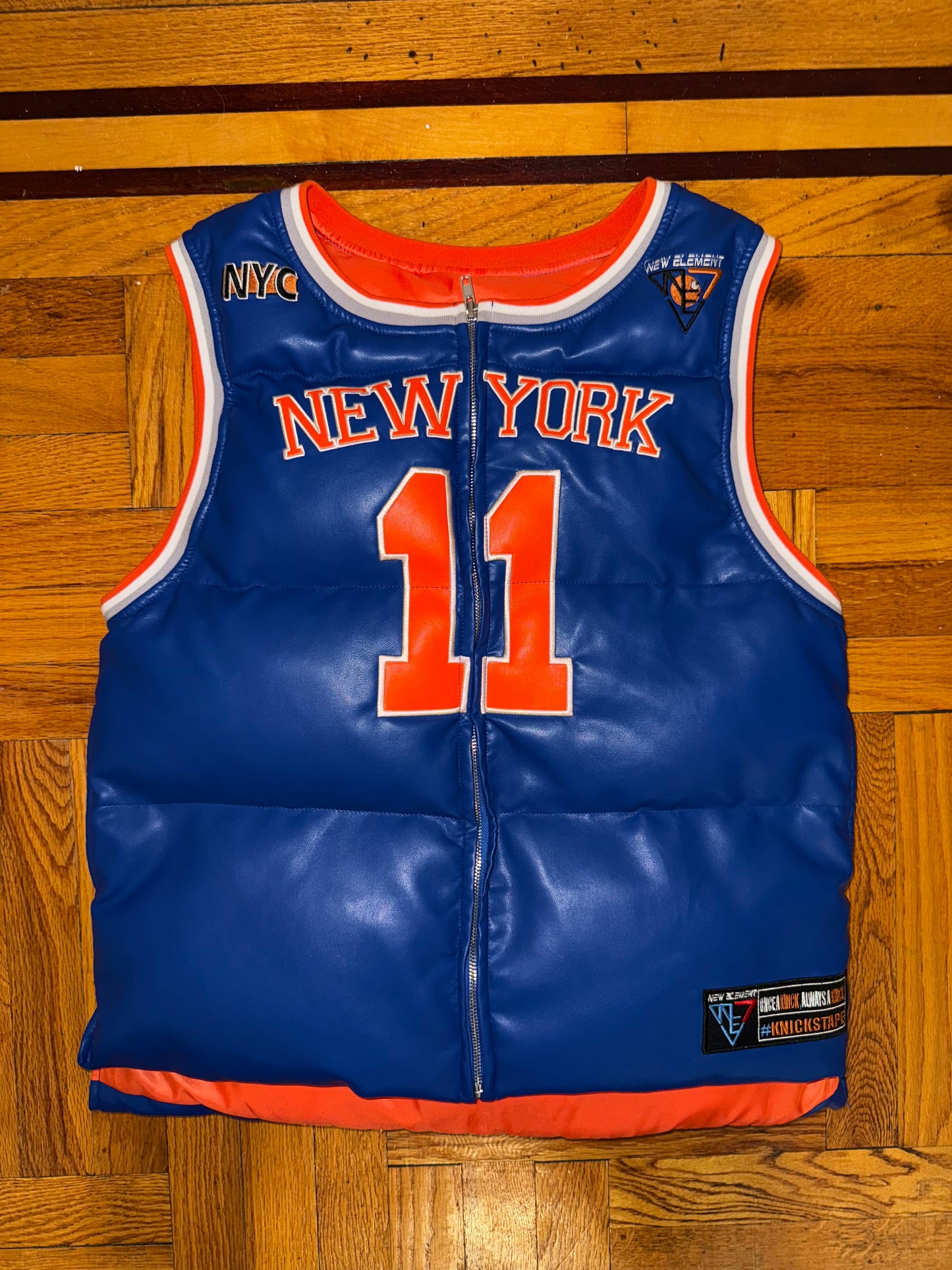 KNICKS PUFFER "Last season"